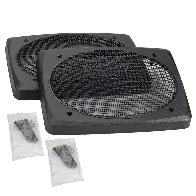 Magnadyne شوايات مكبر الصوت Magnadyne 6"x9"، شبكة سلكية سوداء، تُباع كزوج - Image 1